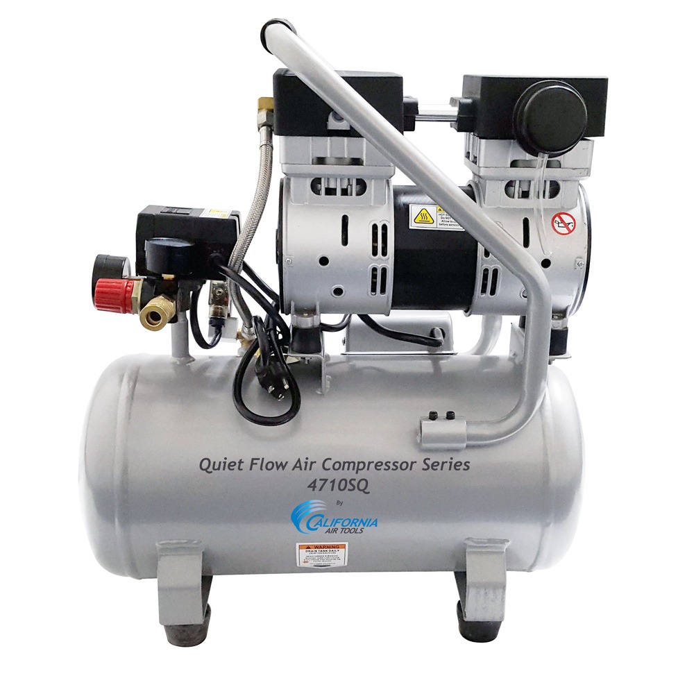 California Air Tools 4710SQ 1HP 4.7gal Quiet and Oil-Free Air Compressor New