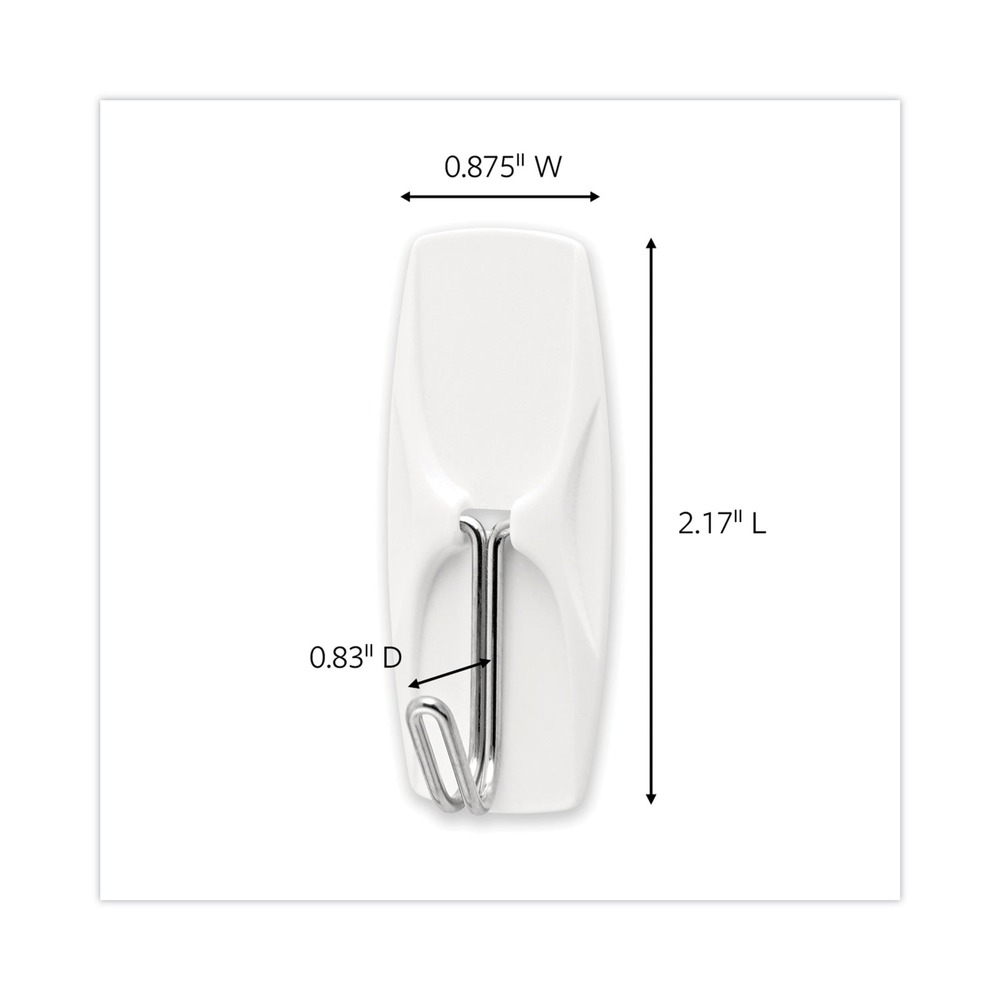Command 17065S35NA Metal General Purpose Hooks - White/Medium (35/Pack) New - Picture 2 of 9