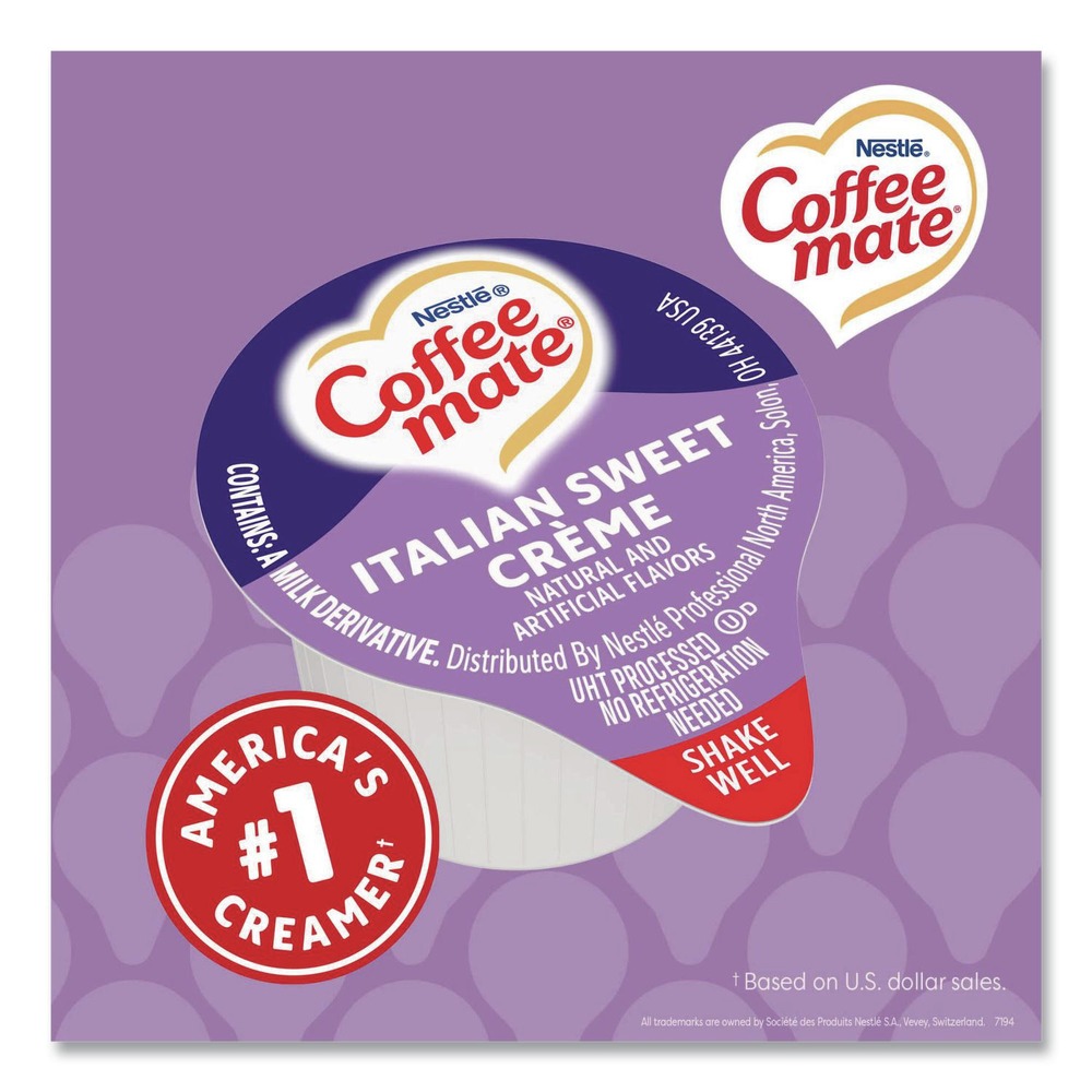 Coffee-mate 21108CT Liquid Coffee Creamer - Italian Sweet Cream (180/Carton) New - Afbeelding 7 van 9