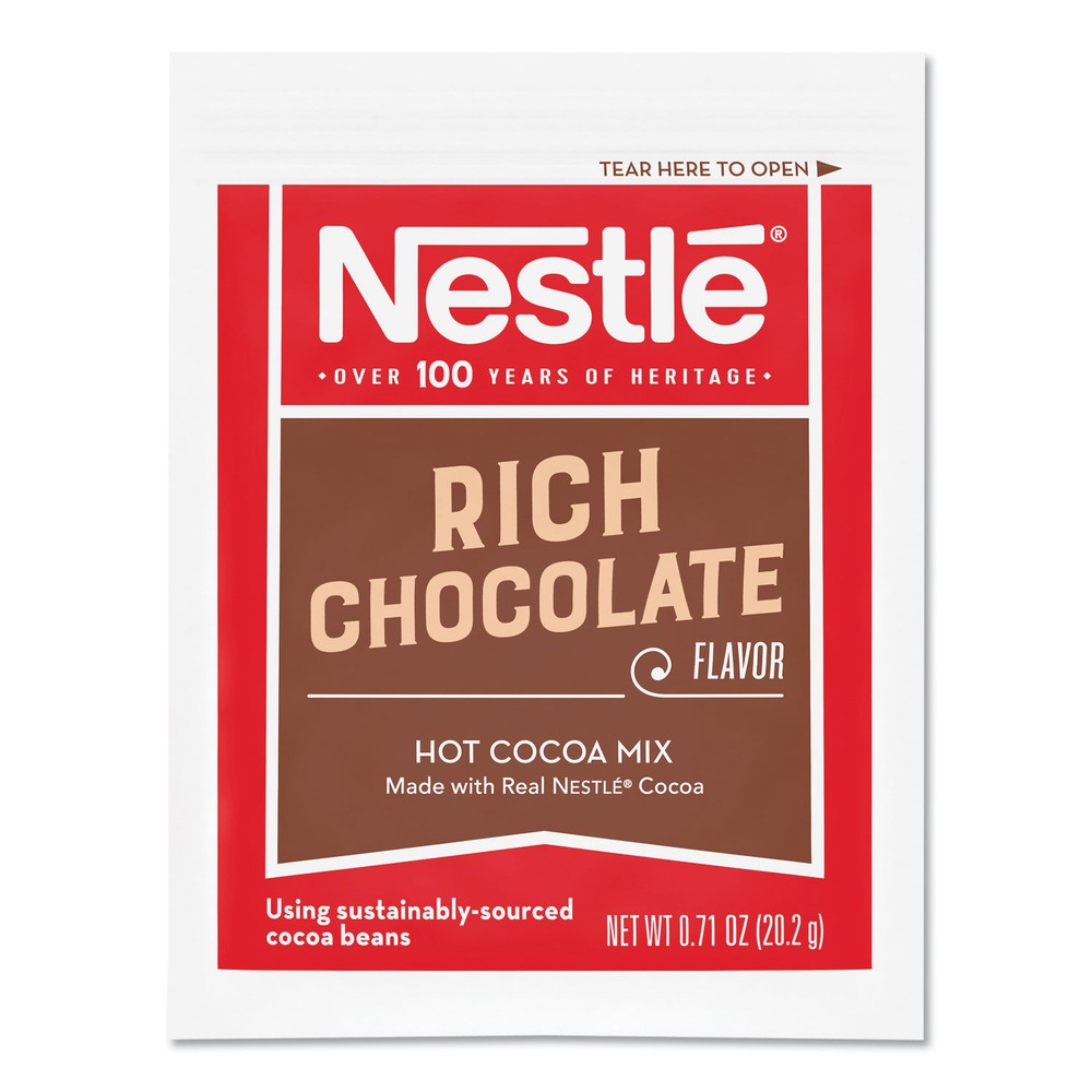 Nestlé NES25485 Hot Cocoa Mix Rich Chocolate Flavor, 0.71oz - 50