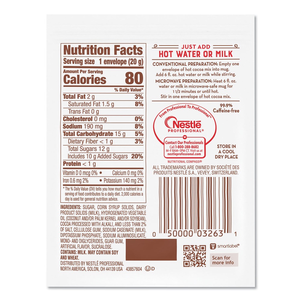 Nestle 25485 0.71 oz. Hot Cocoa Mix - Rich Chocolate (50/BX) New