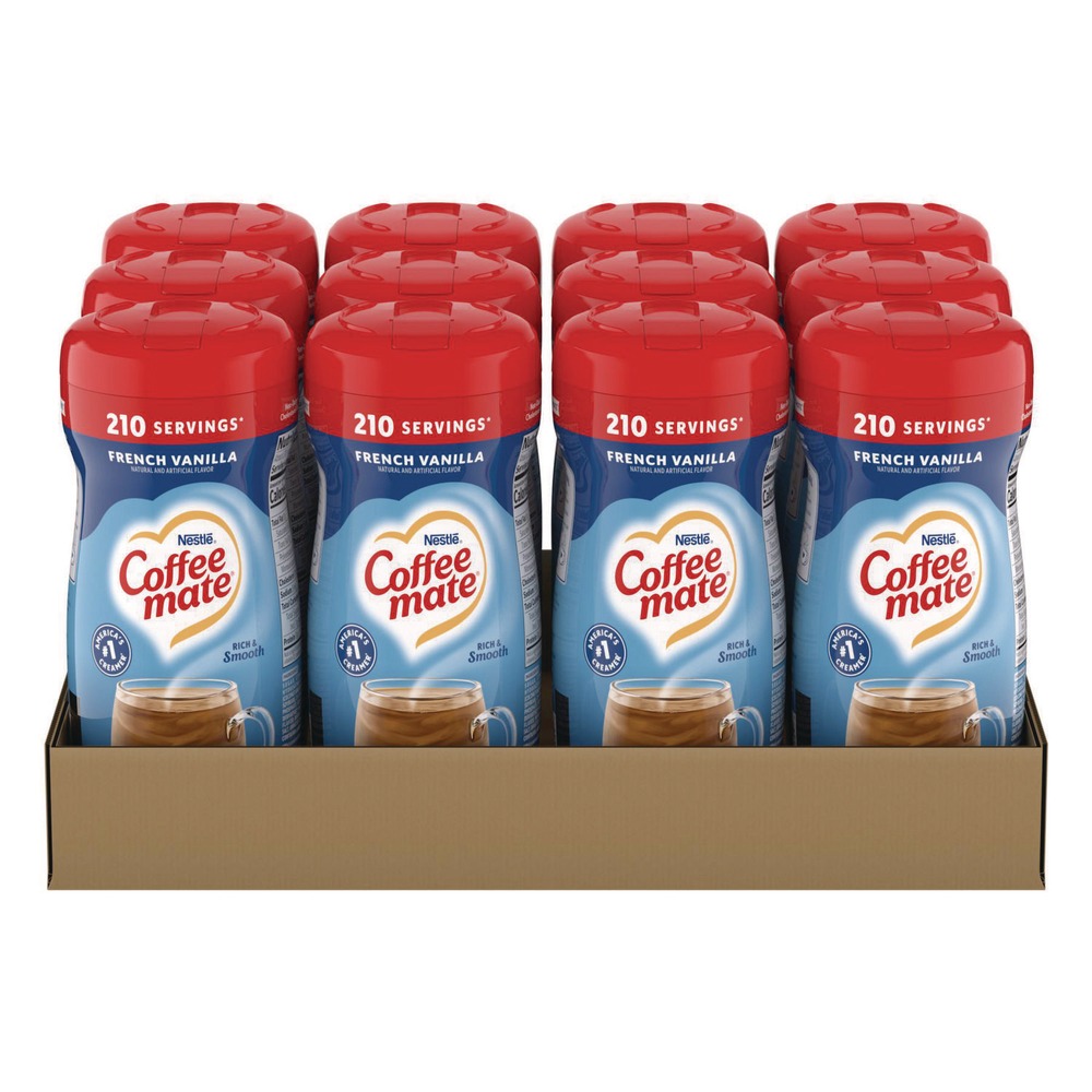 Coffee-Mate 35775CT 15 Unzen Milchkännchen in Pulverform - Französische Vanille (12/Karton) Neu - Bild 1 von 10