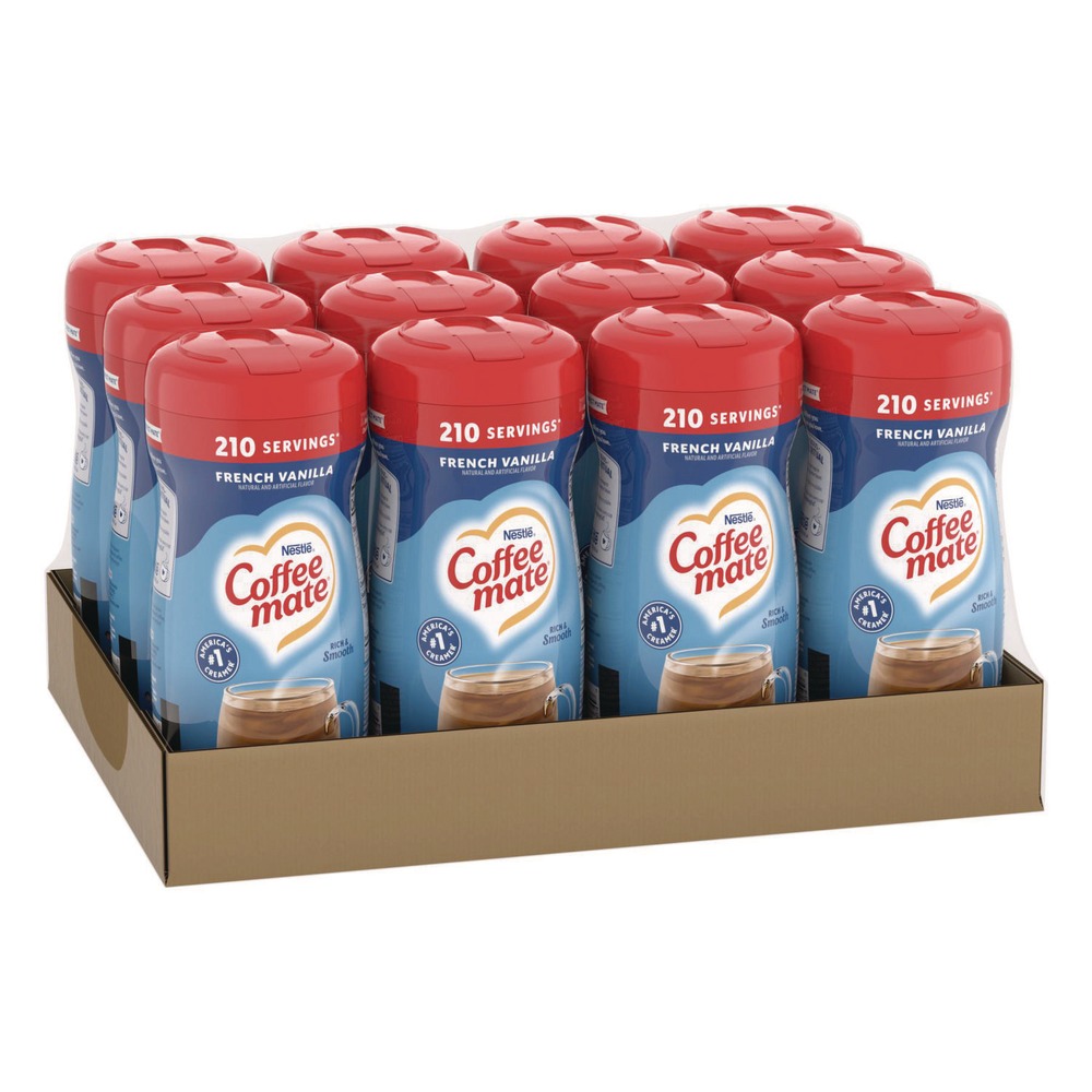 Coffee-Mate 35775CT 15 Unzen Milchkännchen in Pulverform - Französische Vanille (12/Karton) Neu - Bild 2 von 10