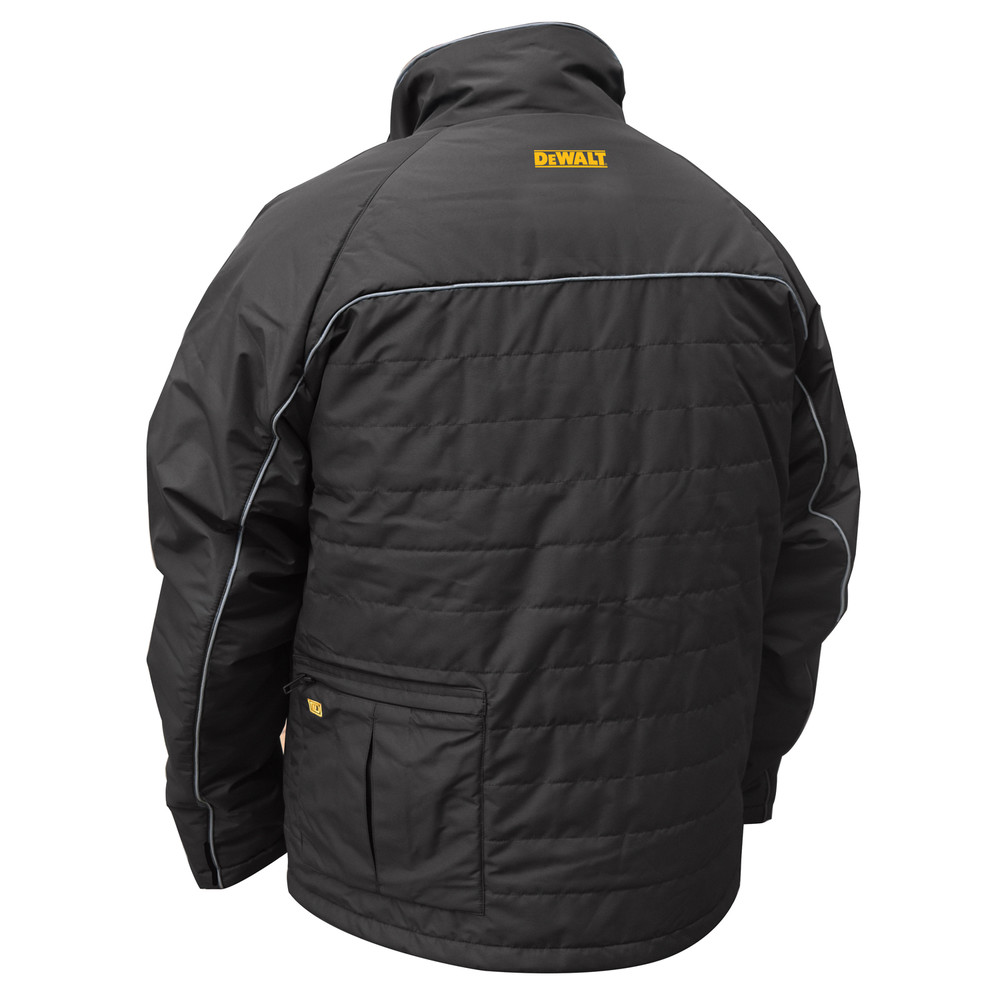 DeWalt DCHJ075BL 20V MAX Black Mens Quilted/Heated Jacket Large, (Bare