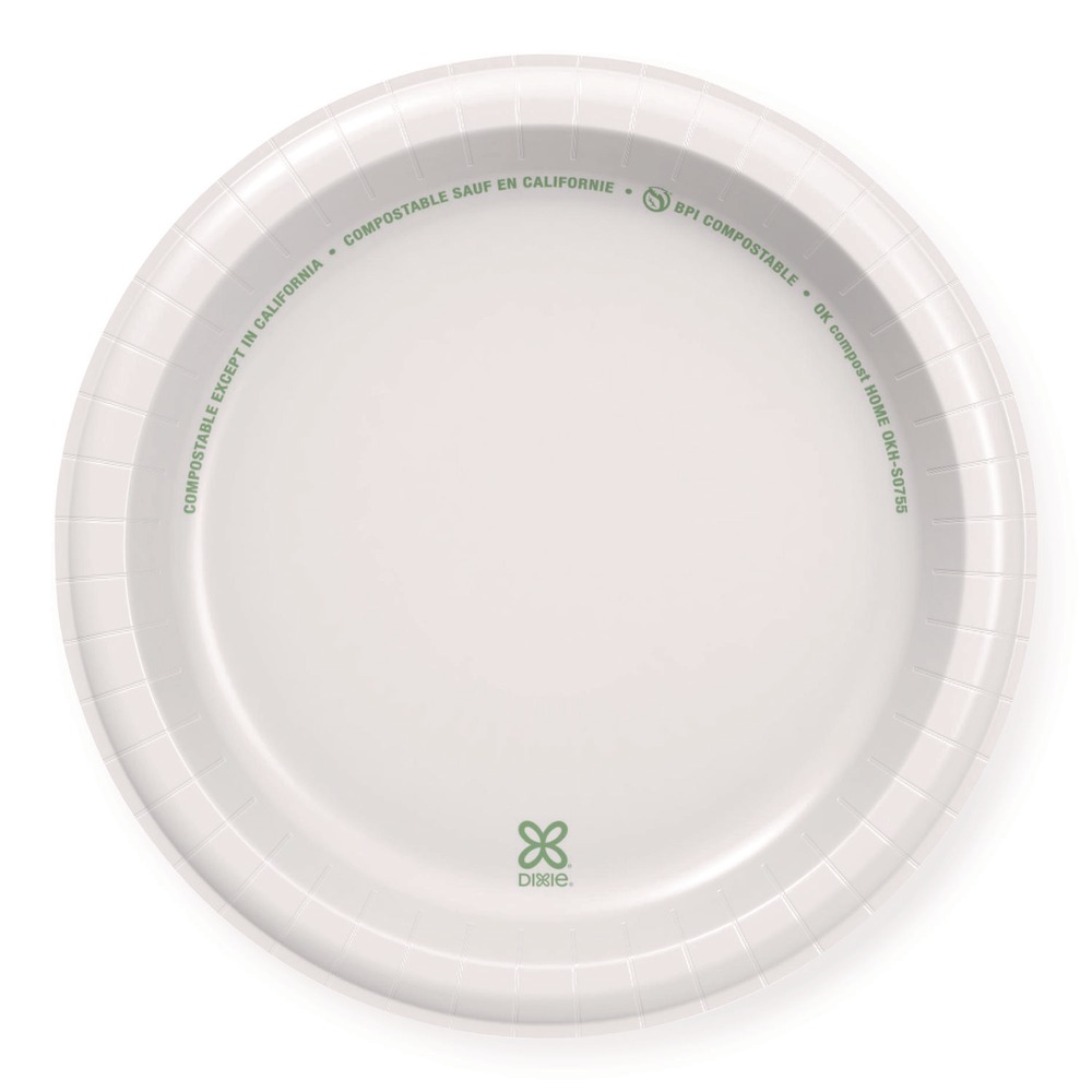 Dixie DBP09W 8.5 in. Paper Dinnerware Plates - White (125/Pack) New