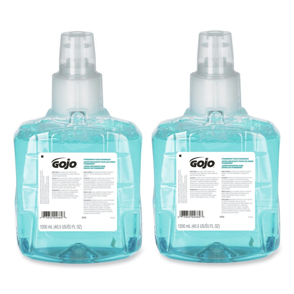GOJO 191602CT 12000 ml Pomeberry Foam Handwash Refill - Pomegranate (2/CT) New