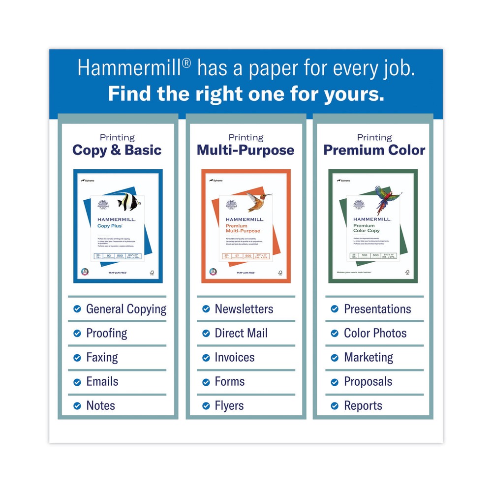 Hammermill 105650 92 BT 20 lbs. Copy Plus Print Paper - WHT (5 Reams/Carton) New - Picture 4 of 9