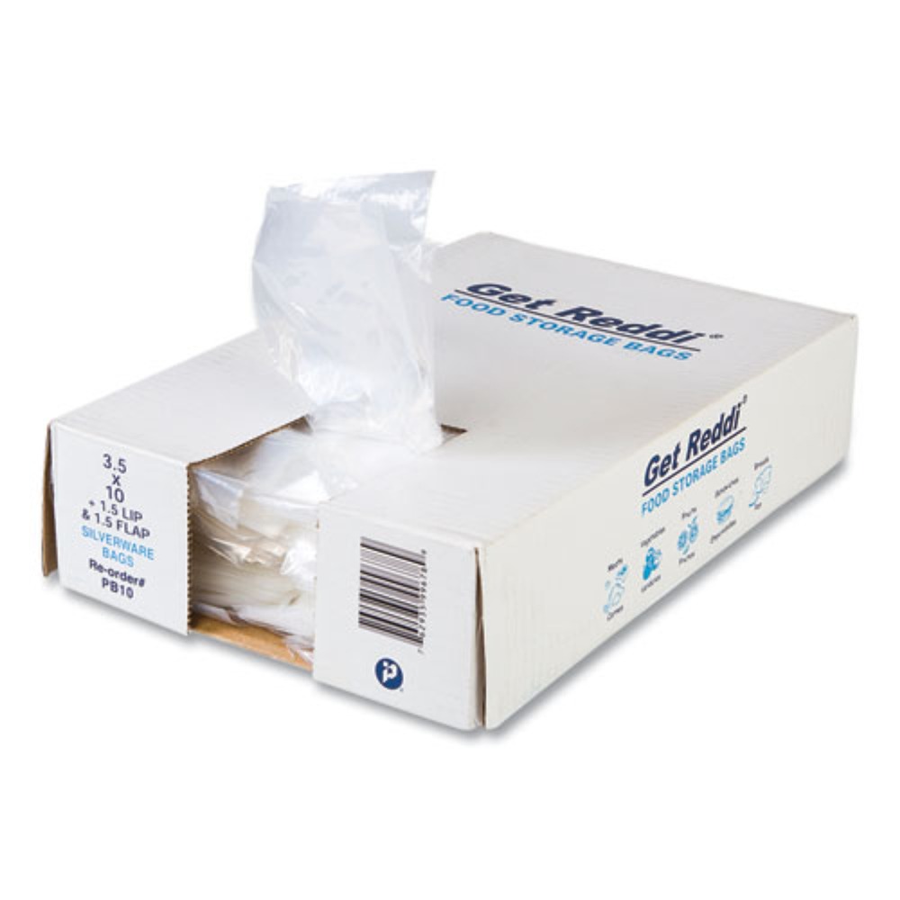 Inteplast Group PB10 0.7 mil. 3.5″ x 1.5″ Silverware Bags – Clear (2000/CT) New
