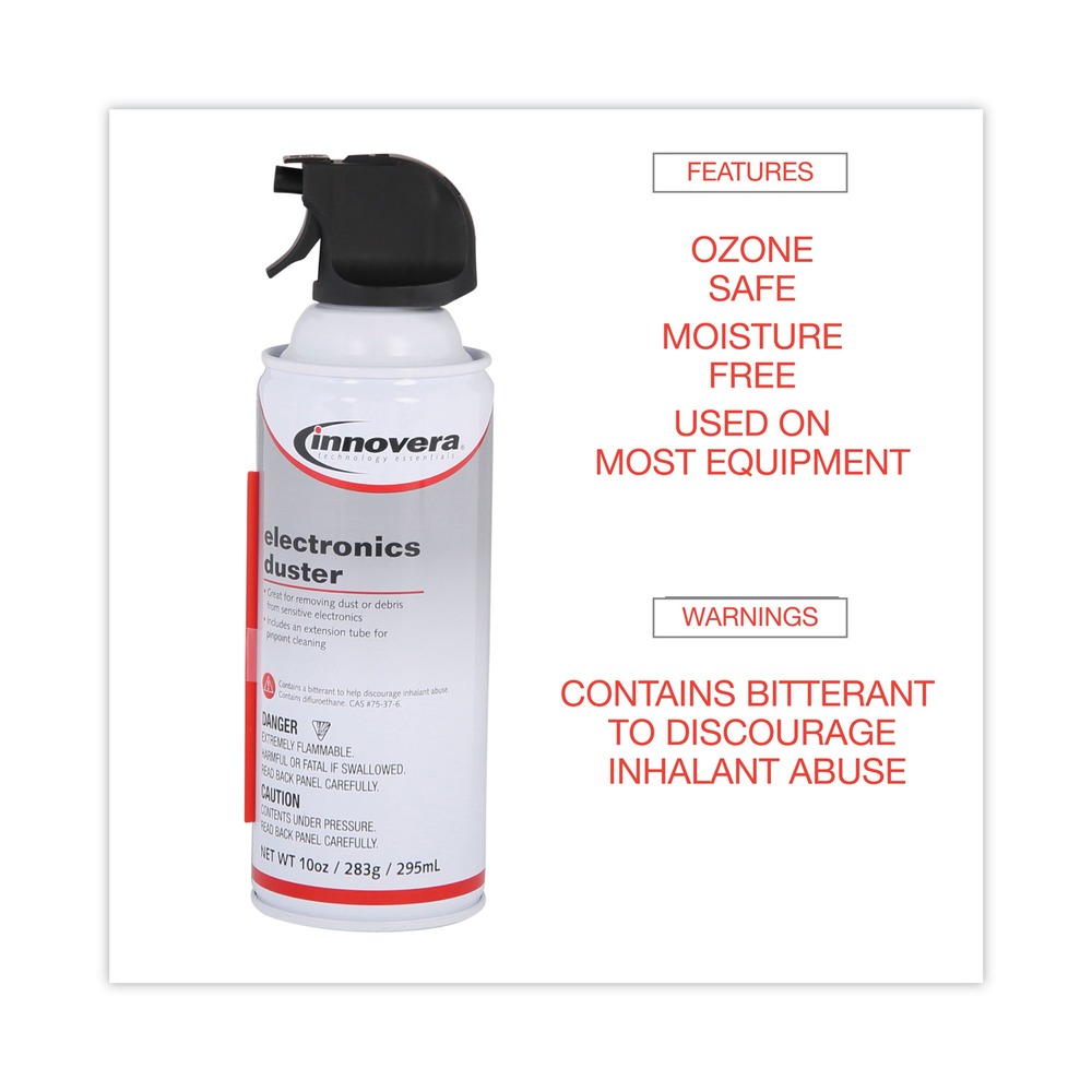 как выглядит Innovera 10010 10 oz Can Compressed Air Duster Cleaner New фото
