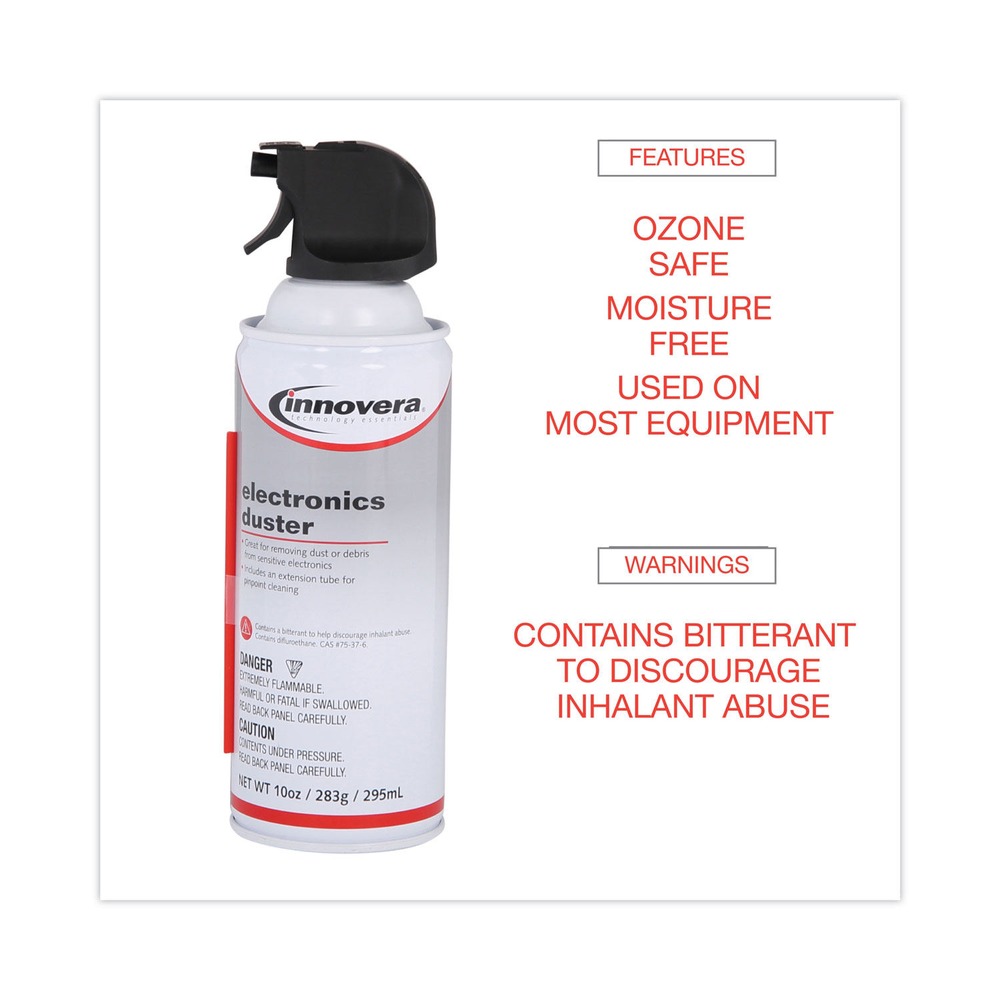 как выглядит Innovera 10012 10 oz Can Compressed Air Duster Cleaner 2/Pk New фото