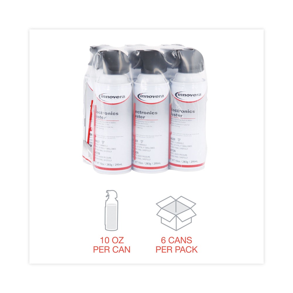 как выглядит Innovera 10016 10 oz. Compressed Air Duster Cleaner 6/PK New фото