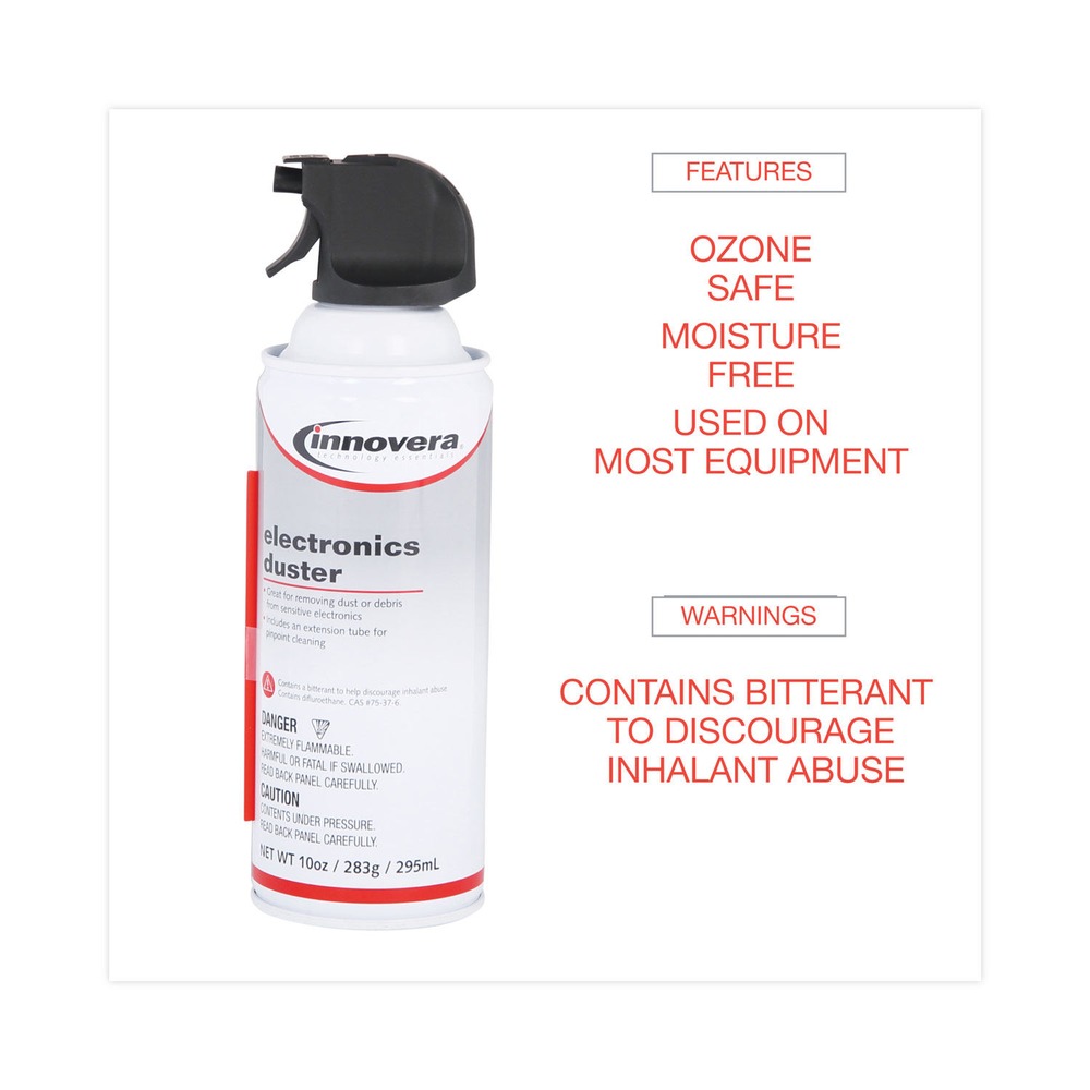 как выглядит Innovera 10016 10 oz. Compressed Air Duster Cleaner 6/PK New фото