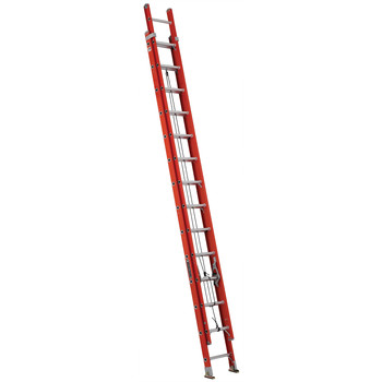 ladder louisville fiberglass ft single ladders extension ia type lbs capacity load duty rating