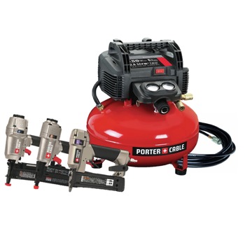 Porter-Cable PXCM3KIT 6 gal 150 PSI Pancake Air Compressor w/ 3