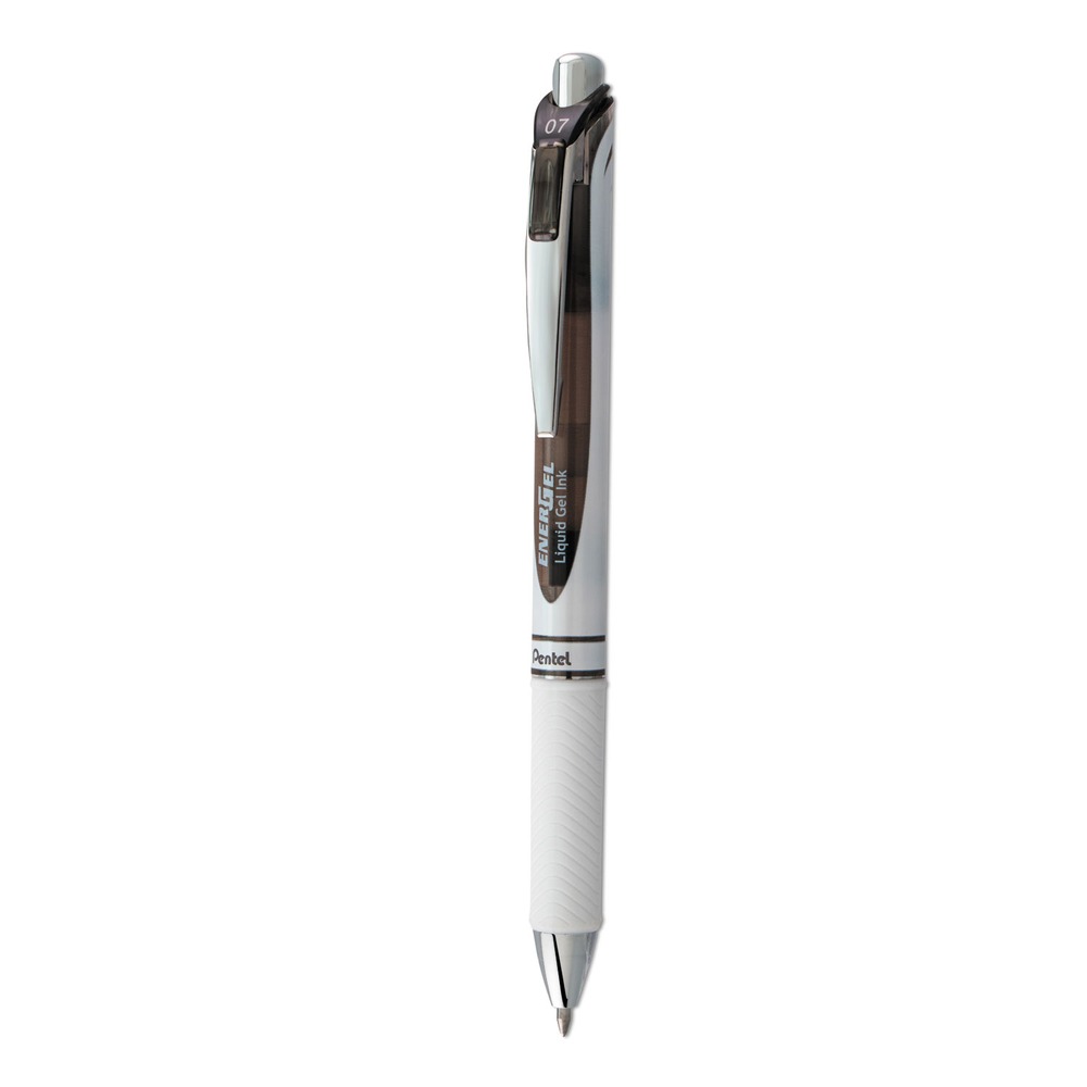 Pentel BL77PWA EnerGel RTX Medium 0.7 mm Gel Pen - Black Ink/Gray Barrel New - Picture 1 of 4