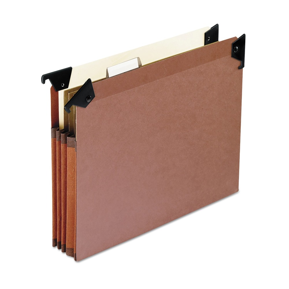 Pendaflex 45422 Premium Expanding Hanging File Pockets - Brown (5/BX) New - Picture 1 of 2