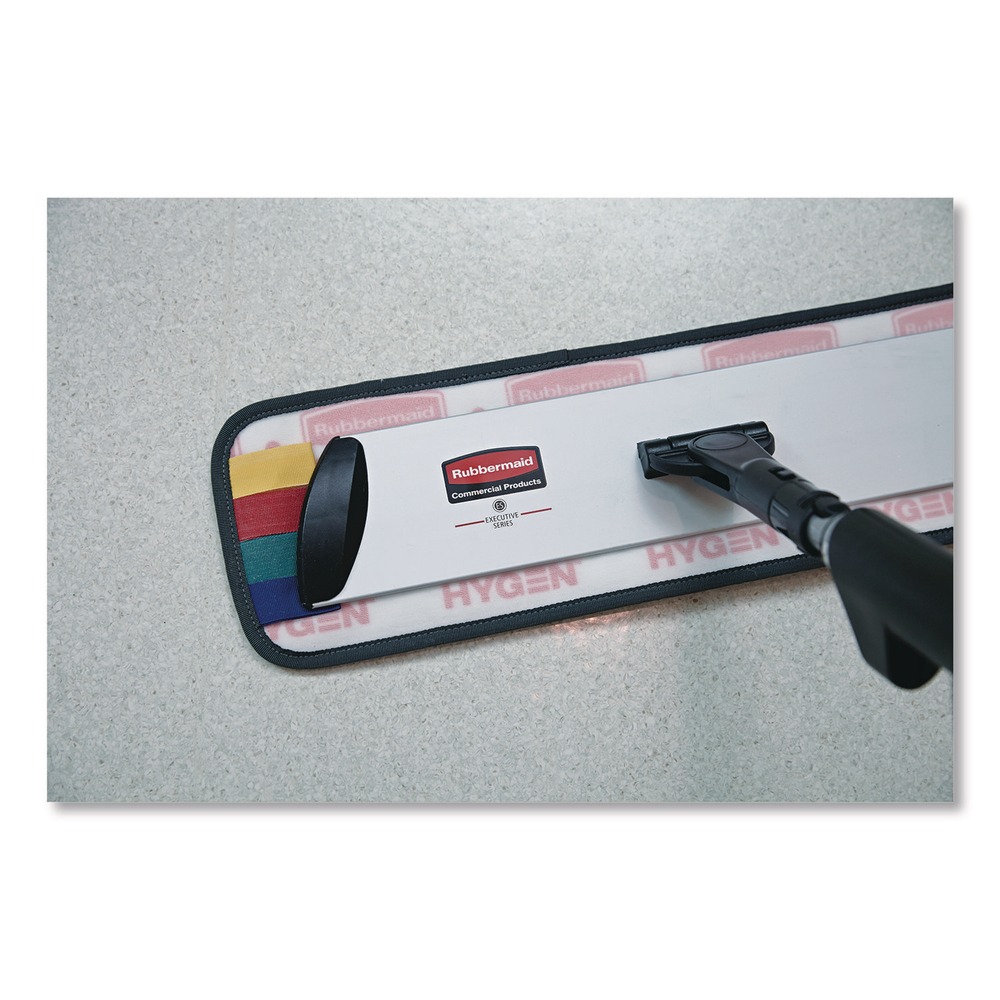 Rubbermaid Commercial 1863893 17" x 3.5" Microfiber Flat Mop Frame - BK/SL New - Picture 4 of 4