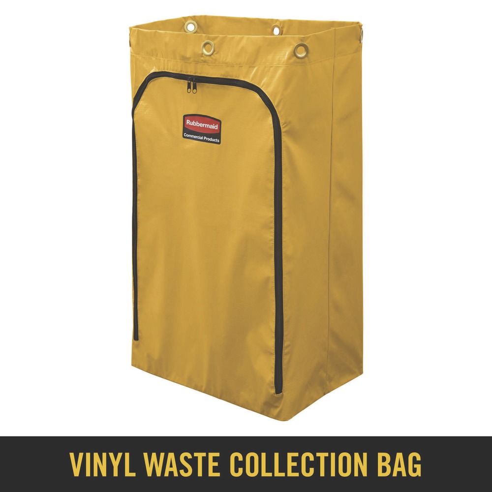 Rubbermaid Commercial 1966719 24 gal Zippered Vinyl Cleaning Cart Bag New - Bild 8 von 8