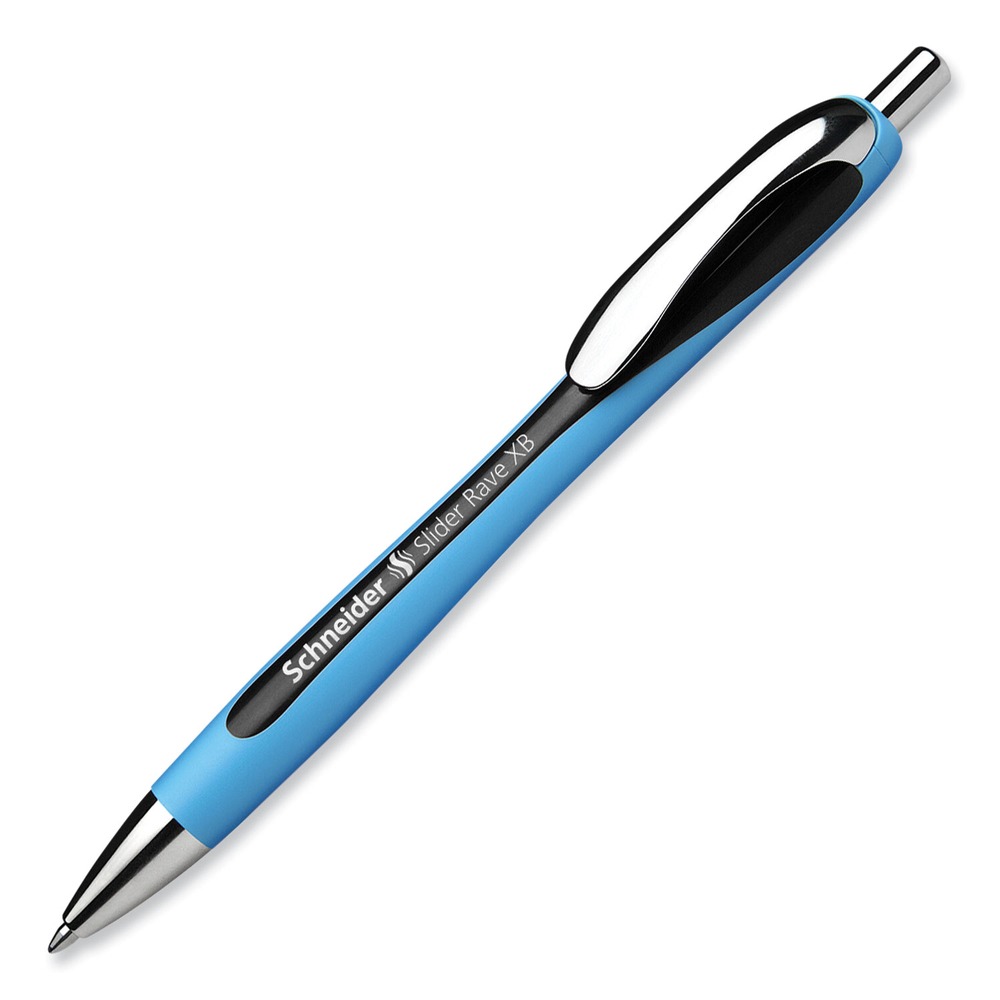 Schneider 132501 Extra-Bold 1.4 mm Ballpoint Pen - Blk Ink/Blk/Lgt Blue Brl New - Picture 3 of 3