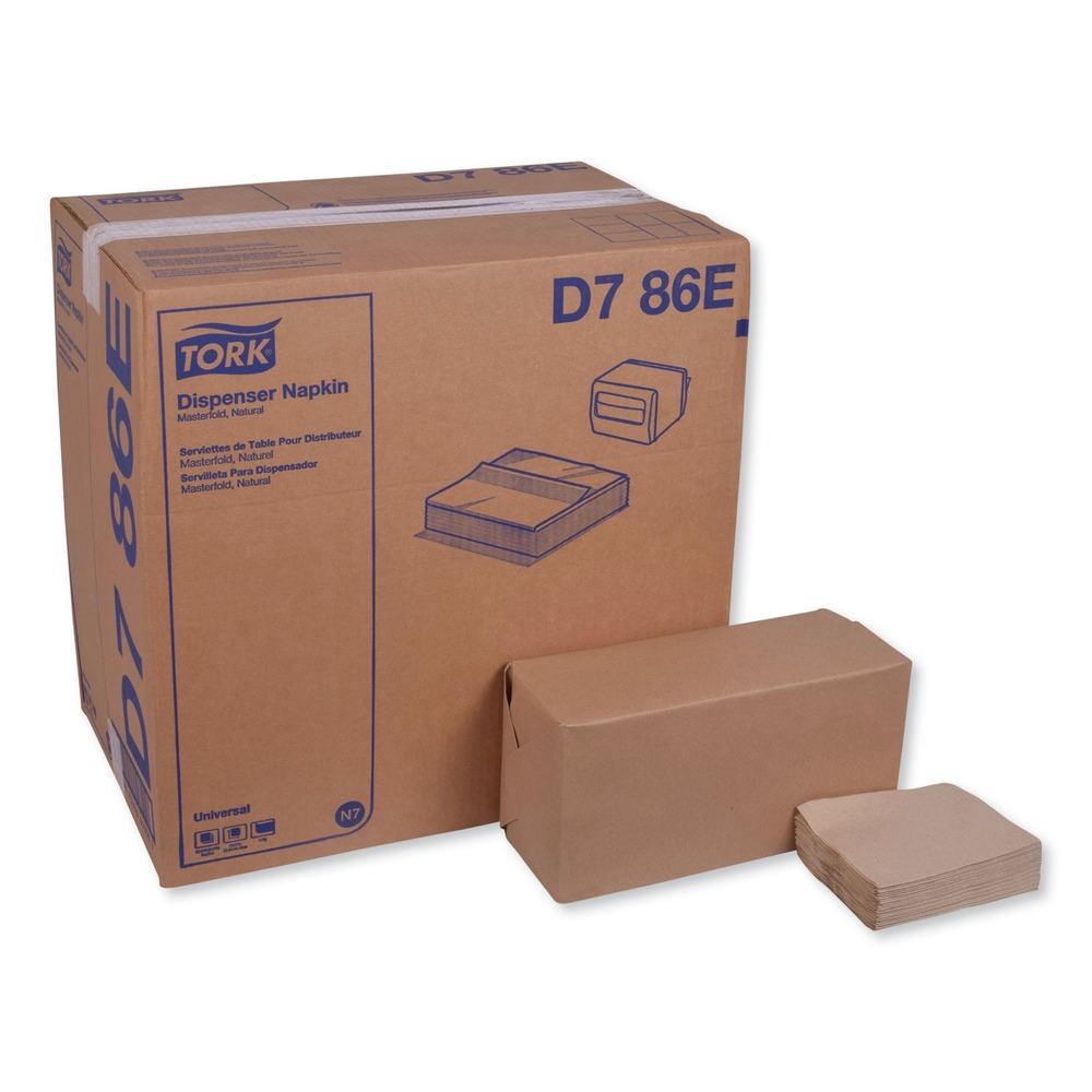 Tork D786E 1 Ply Masterfold Dispenser Napkins - Natural (6000/Carton) New - Foto 1 di 8