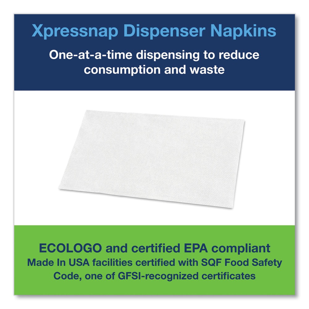 Tork DX900 Sac 1 pli - Paquet de serviettes Xpressnap 13" x 8,5" - Blanc (6000/carton) Neuf - Photo 6 sur 10
