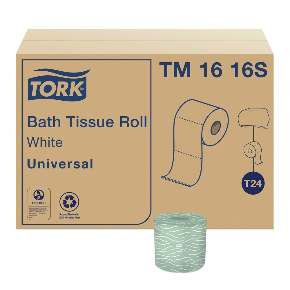 Tork TM1616S 2-lagig Klärgrubensicher Universal Badetücher - Weiß (96/Karton) Neu - Bild 1 von 9