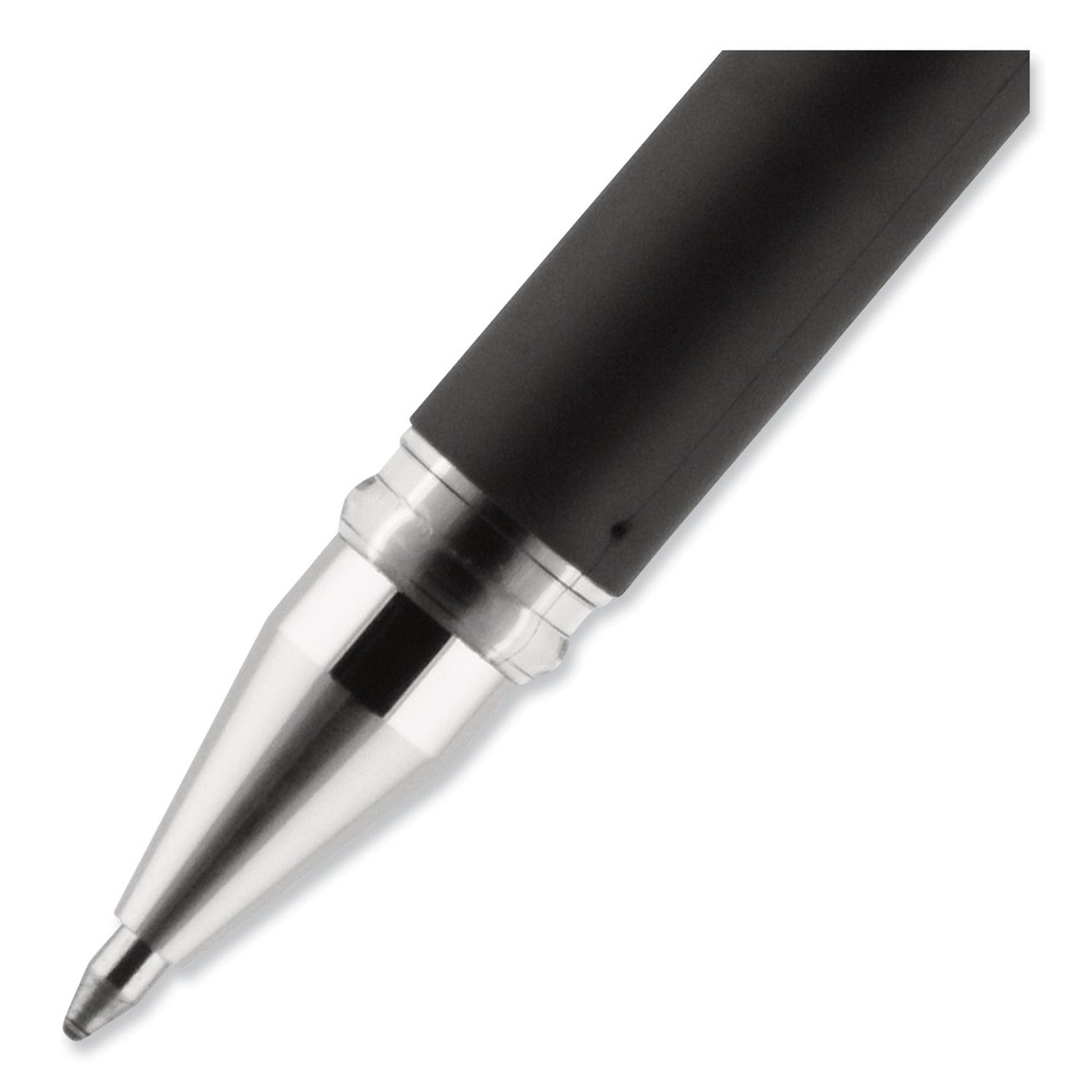 penna gel a impatto uni-ball 65800 207 - inchiostro nero/argento/botte nera/audace 1-DZ nuova - Foto 4 di 11