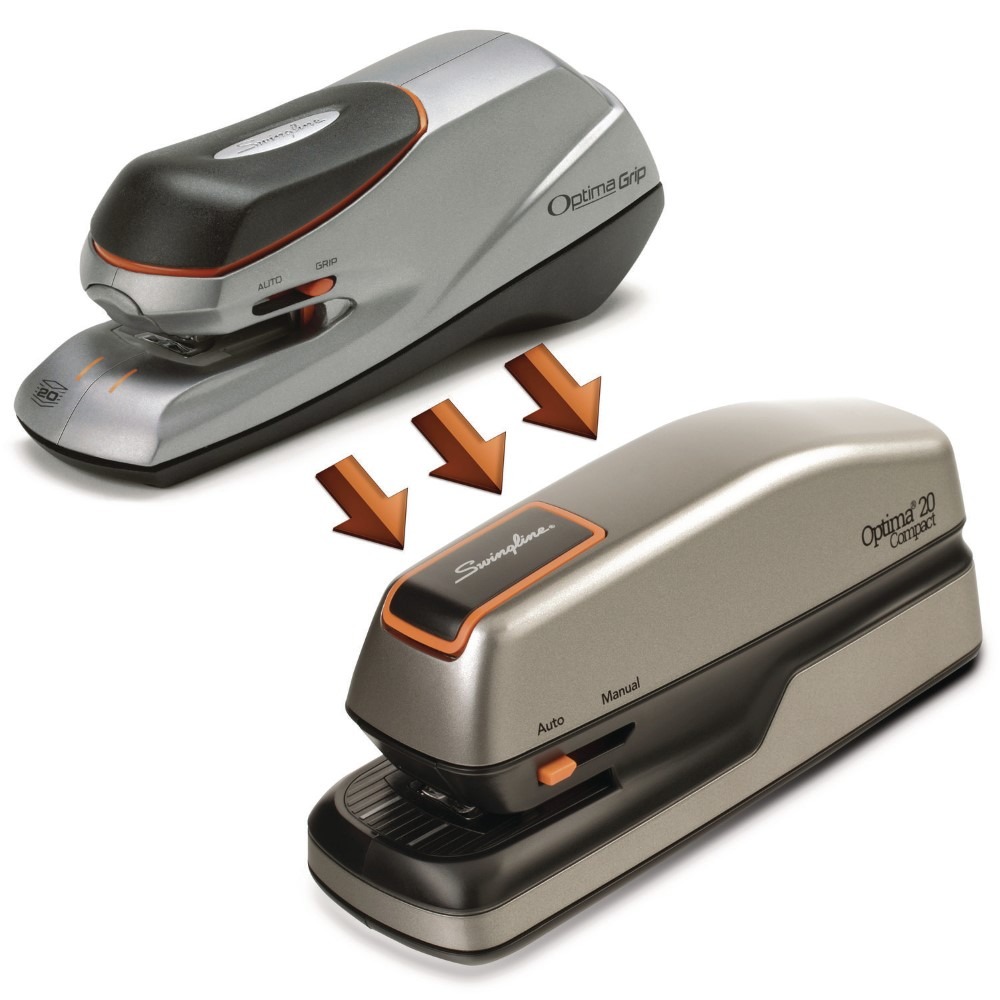 Swingline 48207 20-Sheet Capacity Optima Grip Electric Stapler - BK/SL New - Picture 10 of 10
