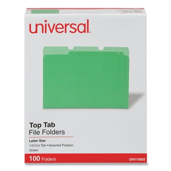 Bright Color Hanging File Folders - Letter Size, 1/5-Cut Tabs, 25 Per Box, Red