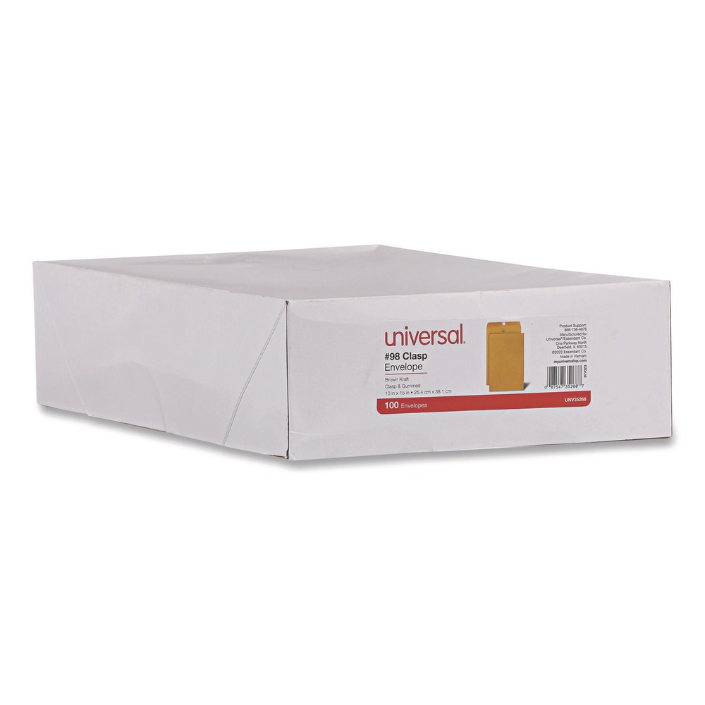 Sobre universal 35268 #98 con solapa cuadrada de goma/cierre - marrón Kraft (100/BX) nuevo - Imagen 5 de 8
