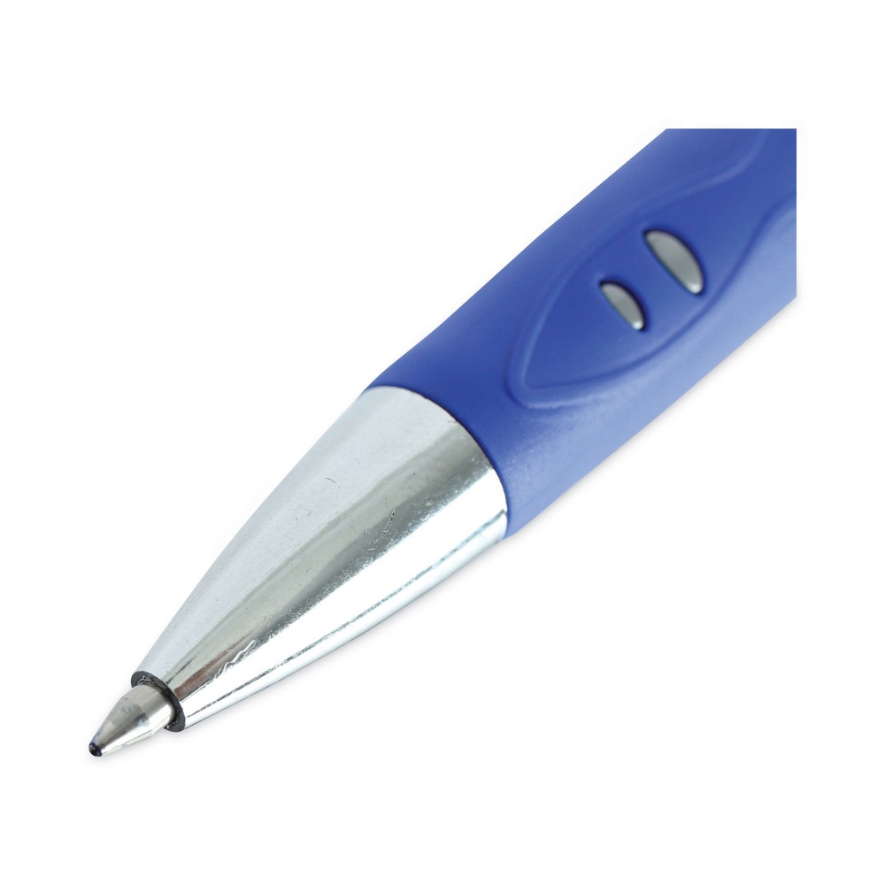Universal 39721 Medium Comfort Grip Retractable Gel Pen - Blue Ink (1-DZ) New - Picture 4 of 8