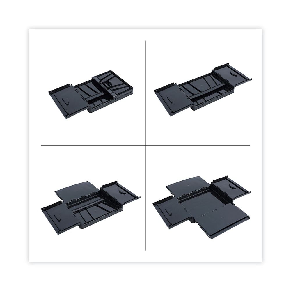 Universal 40010 Letter/Legal Files Collapsible Crate - Black/Gray (2/PK) New - Picture 3 of 7