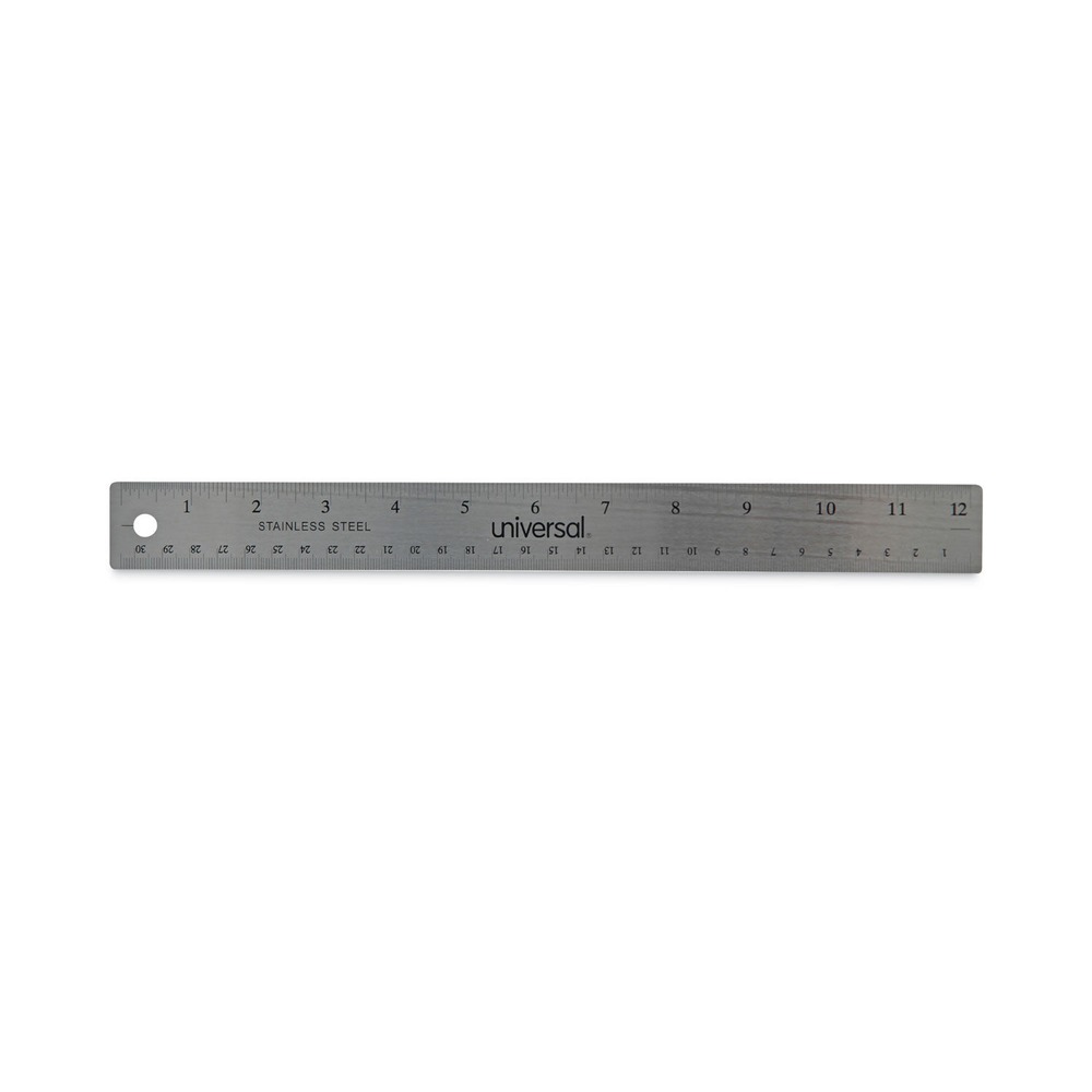 Universal 59023 12 Zoll Lang Standard/Metrisch Edelstahl Lineal Neu - Bild 1 von 5