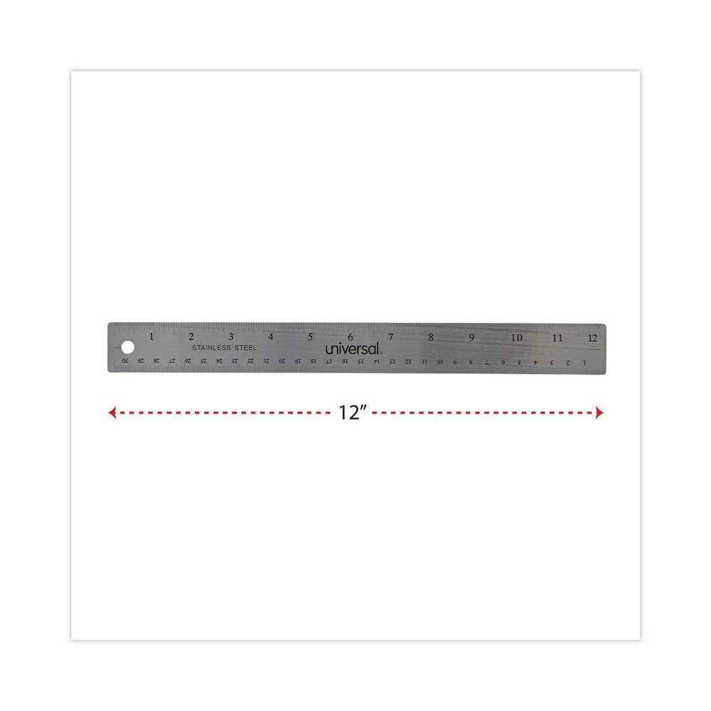 Universal 59023 12 Zoll Lang Standard/Metrisch Edelstahl Lineal Neu - Bild 4 von 5