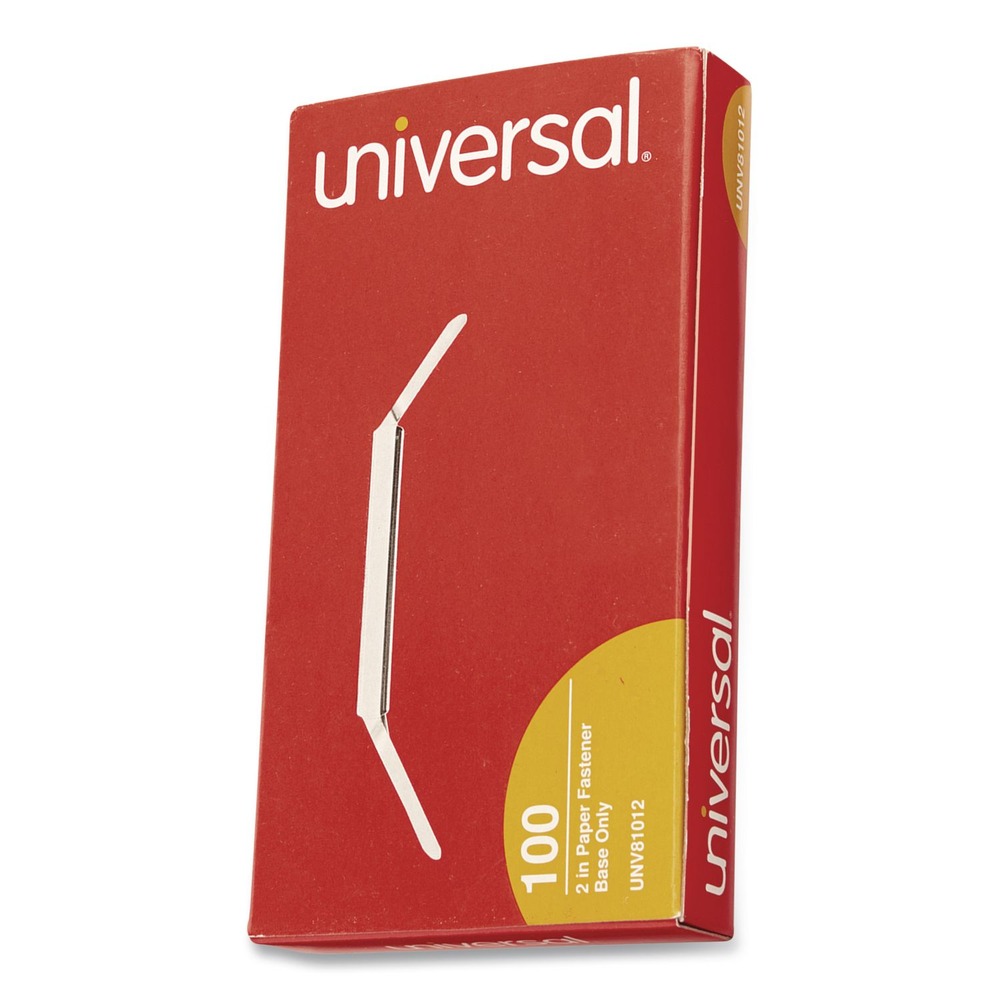 Universal 81012 2 in. Capacity 2-Piece 2-Prong Paper Fastener - SL (100/Box) New - Afbeelding 1 van 3