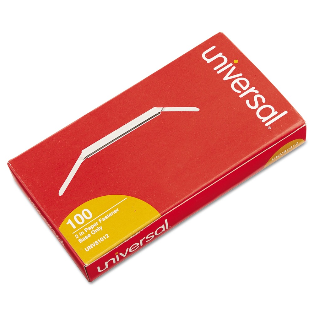 Universal 81012 2 in. Capacity 2-Piece 2-Prong Paper Fastener - SL (100/Box) New - Afbeelding 2 van 3
