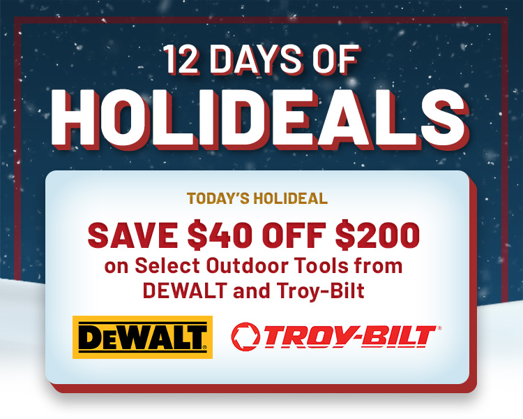 $40 off $200 on select Gas-powered items