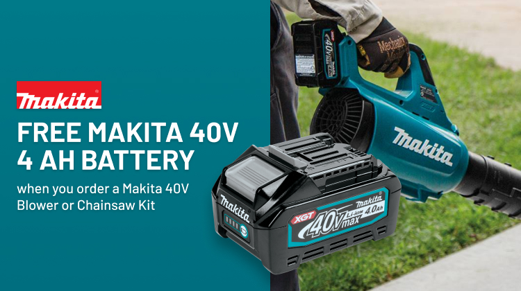FREE Makita 40V 4 Ah Battery FREE Makita 40V 4 Ah Battery