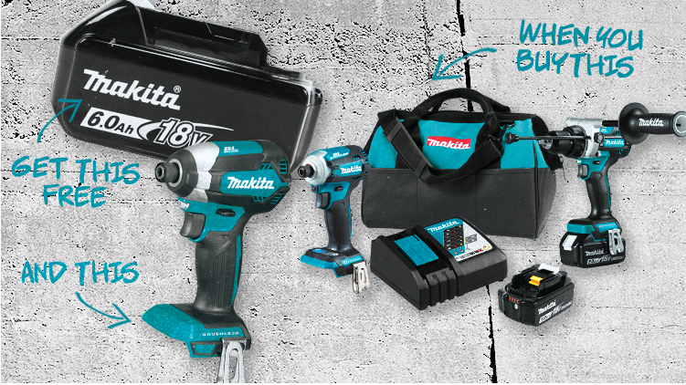 FREE Battery & Choice of Bare Tool FREE Battery & Choice of Bare Tool