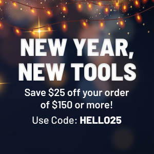 New Year's Sale! Save $25 on Select Tools