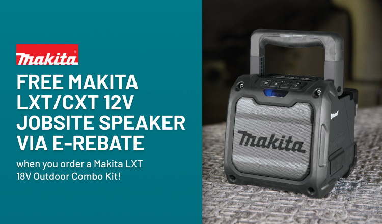 Free Makita LXT/CXT 18V Jobsite Speaker