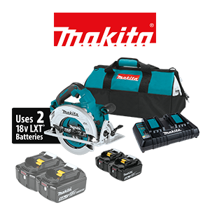 FREE Makita 2pk 18V LXT 5 Ah Batteries