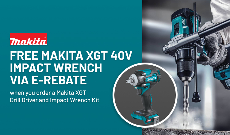 Free Makita XGT 40V Impact Wrench via E-rebate