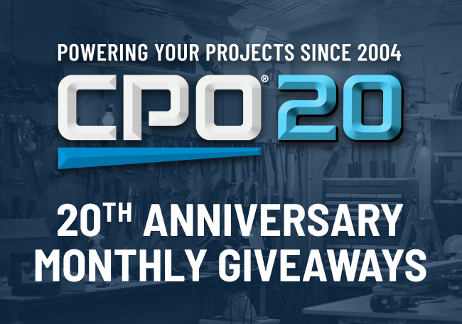 CPO 20th Anniversary Monthly Giveaways