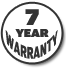 7 Year Warranty