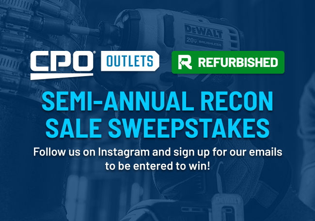 CPO Outlets Semi-Annual Recon Sale Sweepstakes!