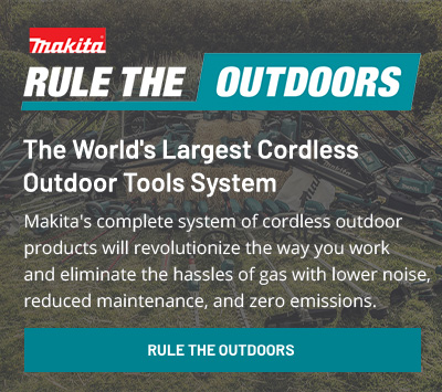 The World's Largest Cordless Outdoor Tools System. Makita's complete system of cordless outdoor products will revolutionize the way you work and eliminate the hassles of gas with lower noise, reduced maintenance, and zero emissions.