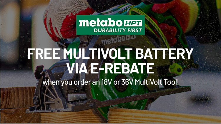 FREE MultiVolt Battery via E-Rebate