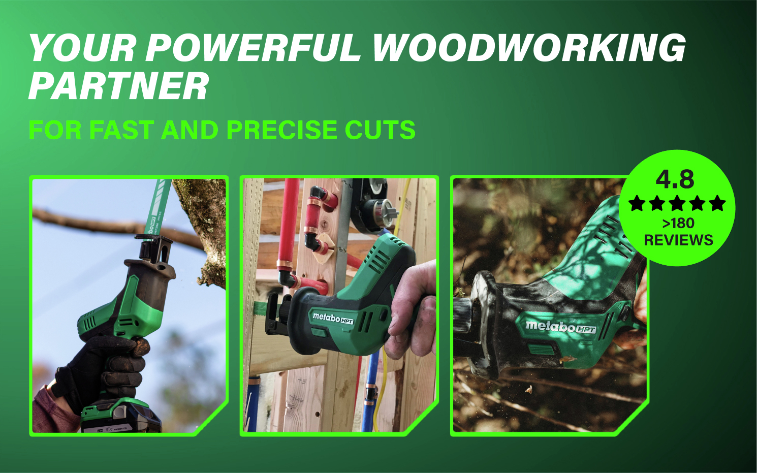 Your powerful woodworking partner Cuts quickly with unwavering precision.
