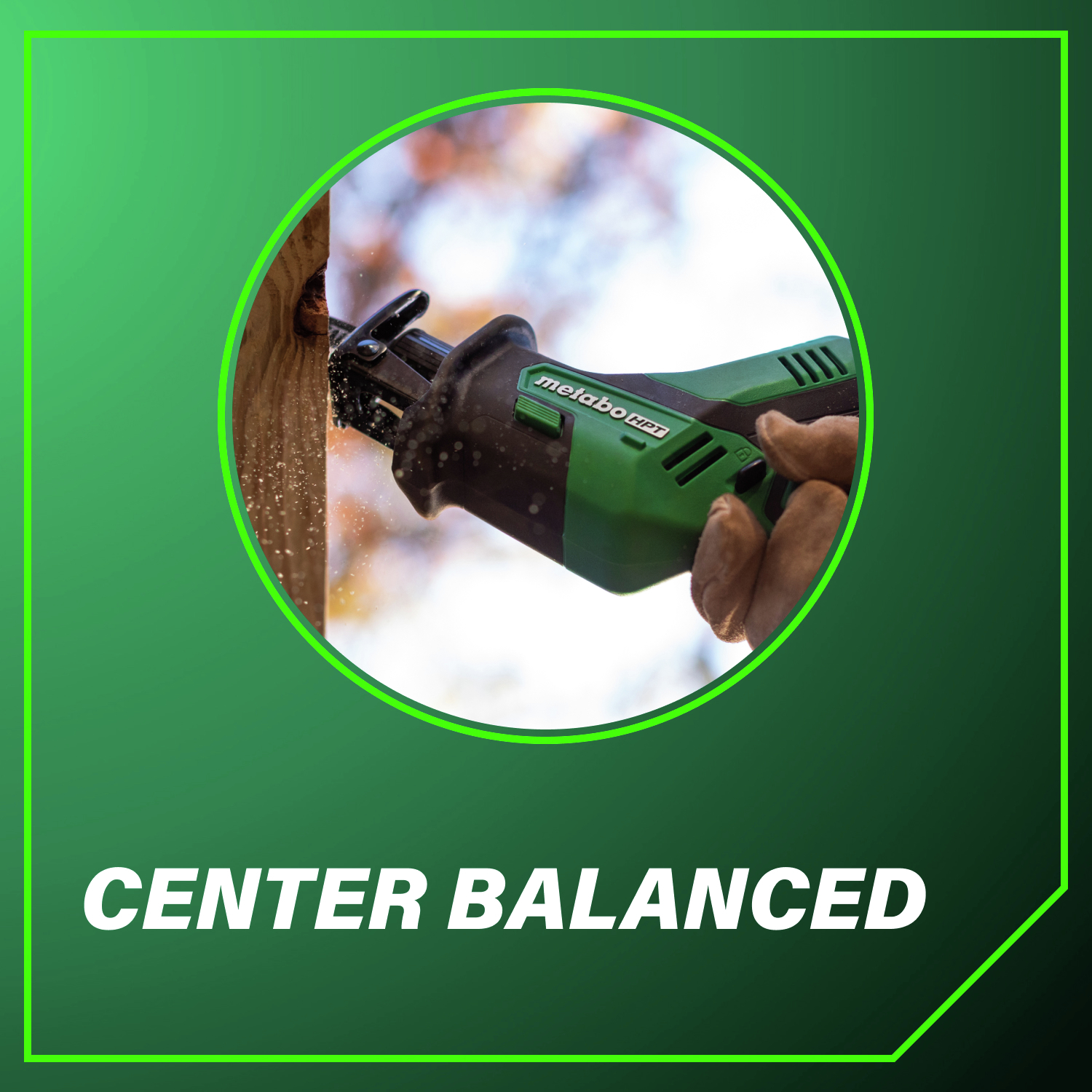 Center balanced design ensures comfortable one-handed operation.